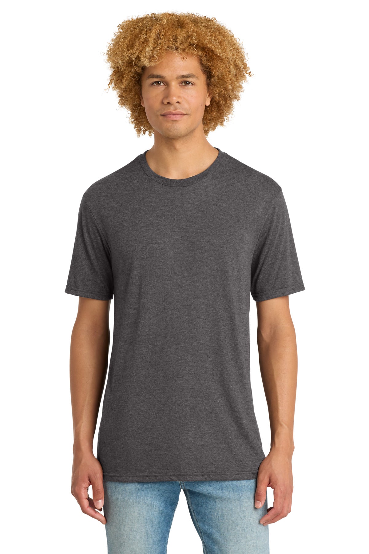 District Heathered Charcoal / XS District  ®   Perfect Tri  ®   DTG Tee DM130DTG