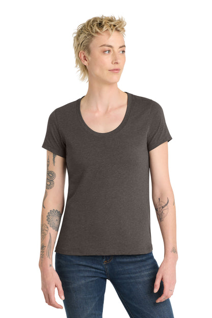District Heathered Charcoal / XS District  ®  Women's Flex Scoop Neck Tee DT7501