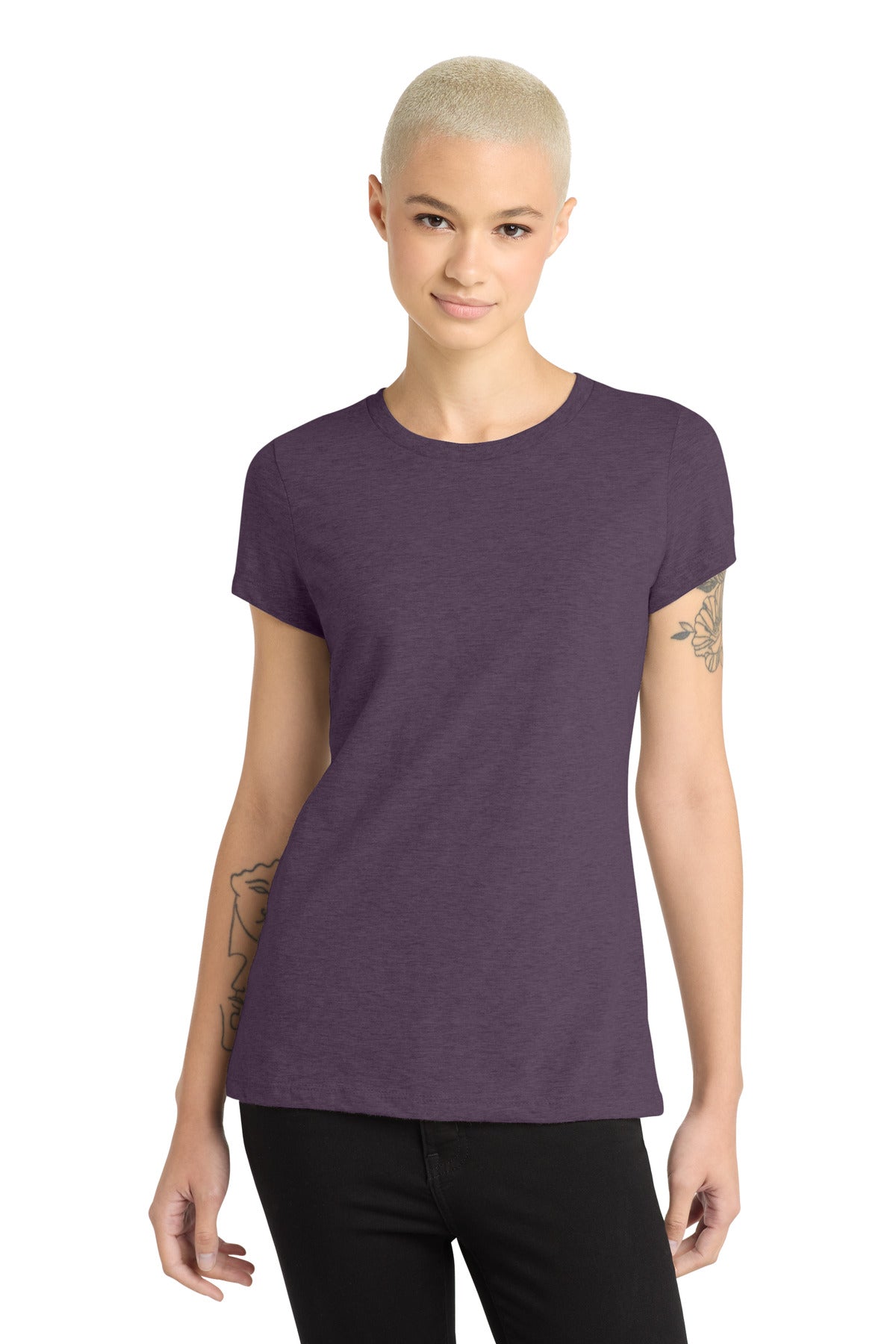 District Heathered Eggplant / XS District  ®  Women's Perfect Blend ®  CVC Tee. DM108L
