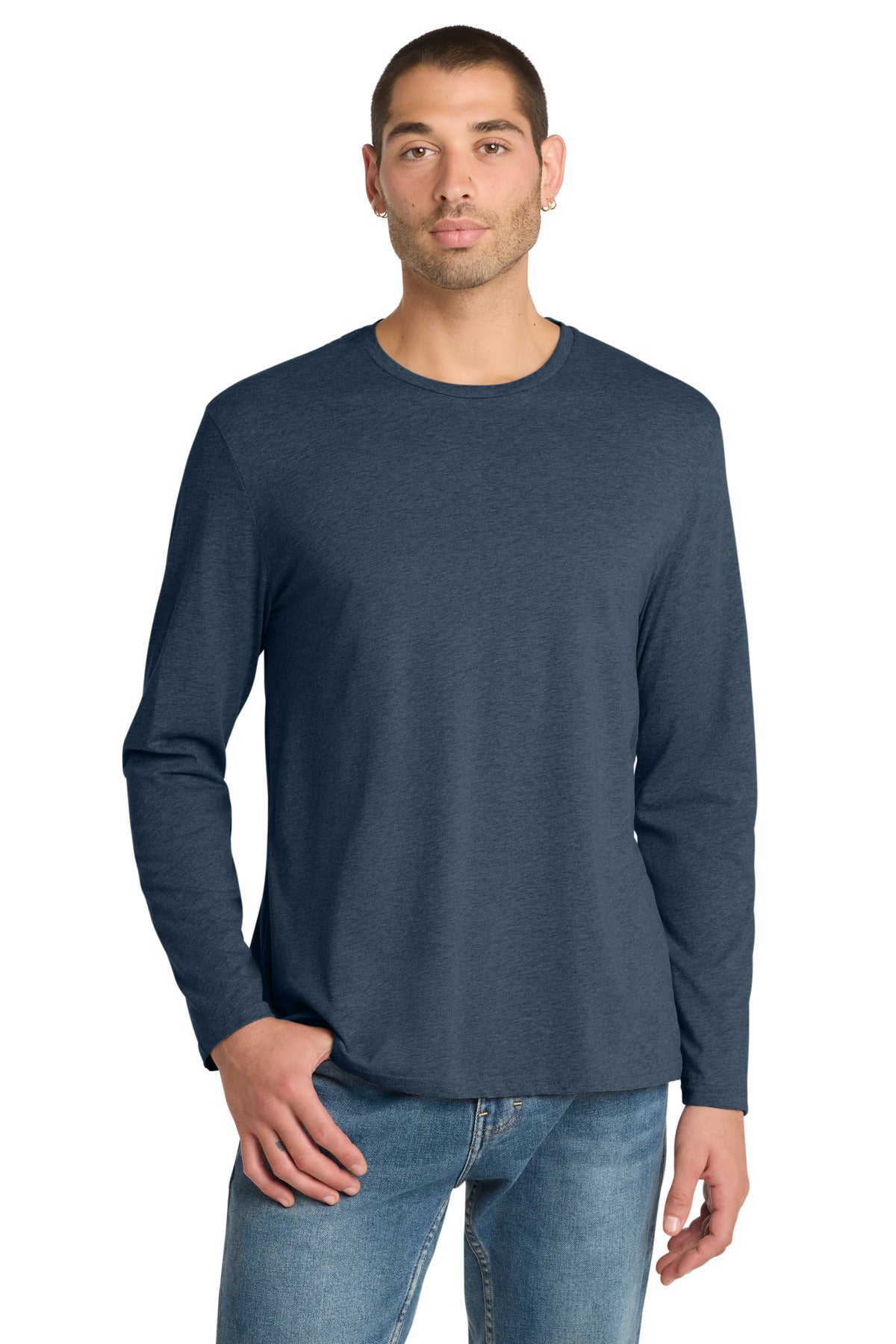 District Heathered Navy / XS District  ®  Perfect Weight ®  Long Sleeve Tee. DT105