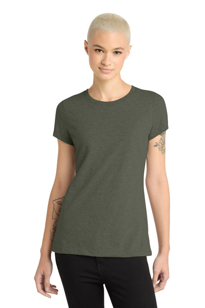 District Heathered Olive / XS District  ®  Women's Perfect Blend ®  CVC Tee. DM108L