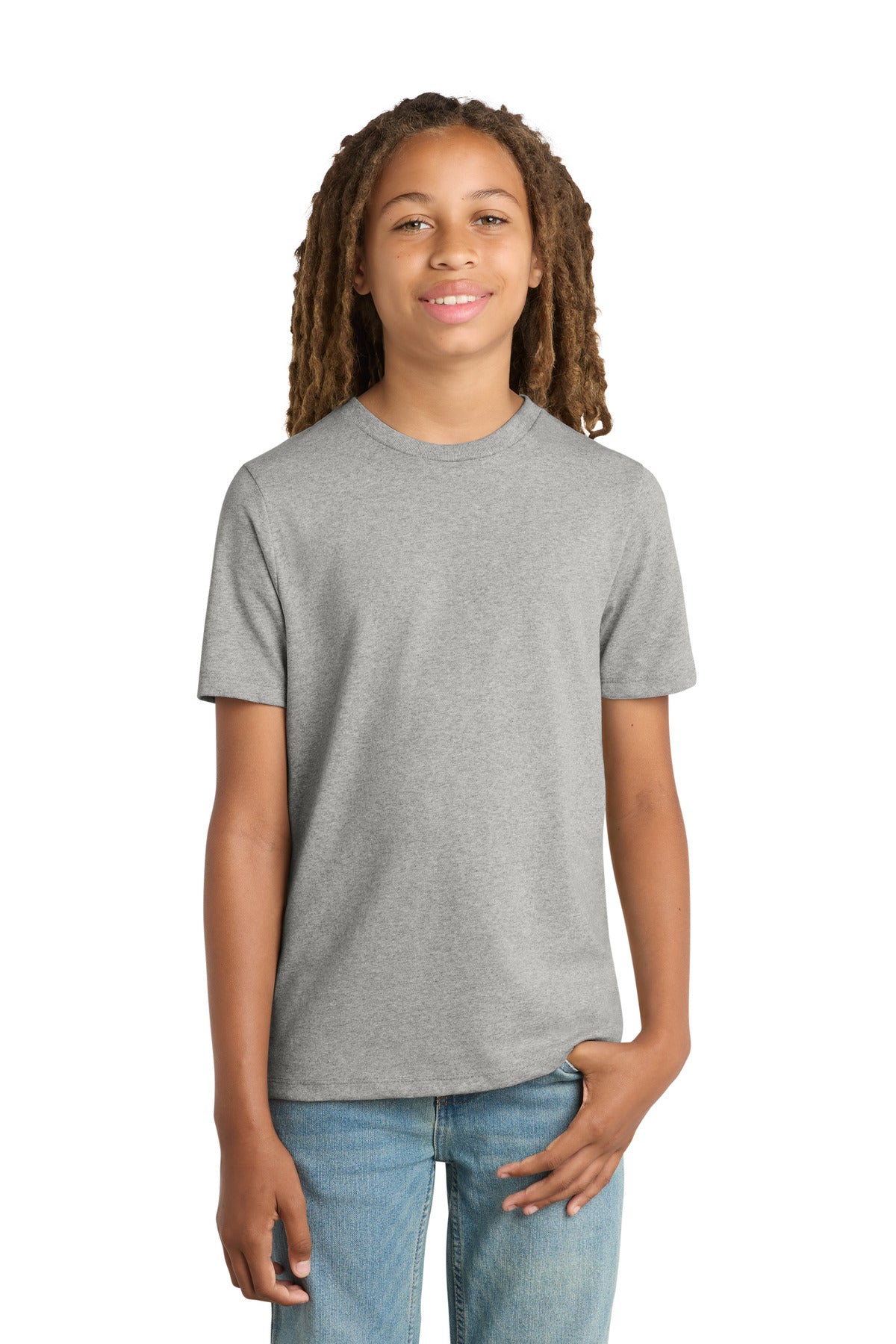 District Light Heather Grey / XS District  ®  Youth Re-Tee  ®  DT8000Y