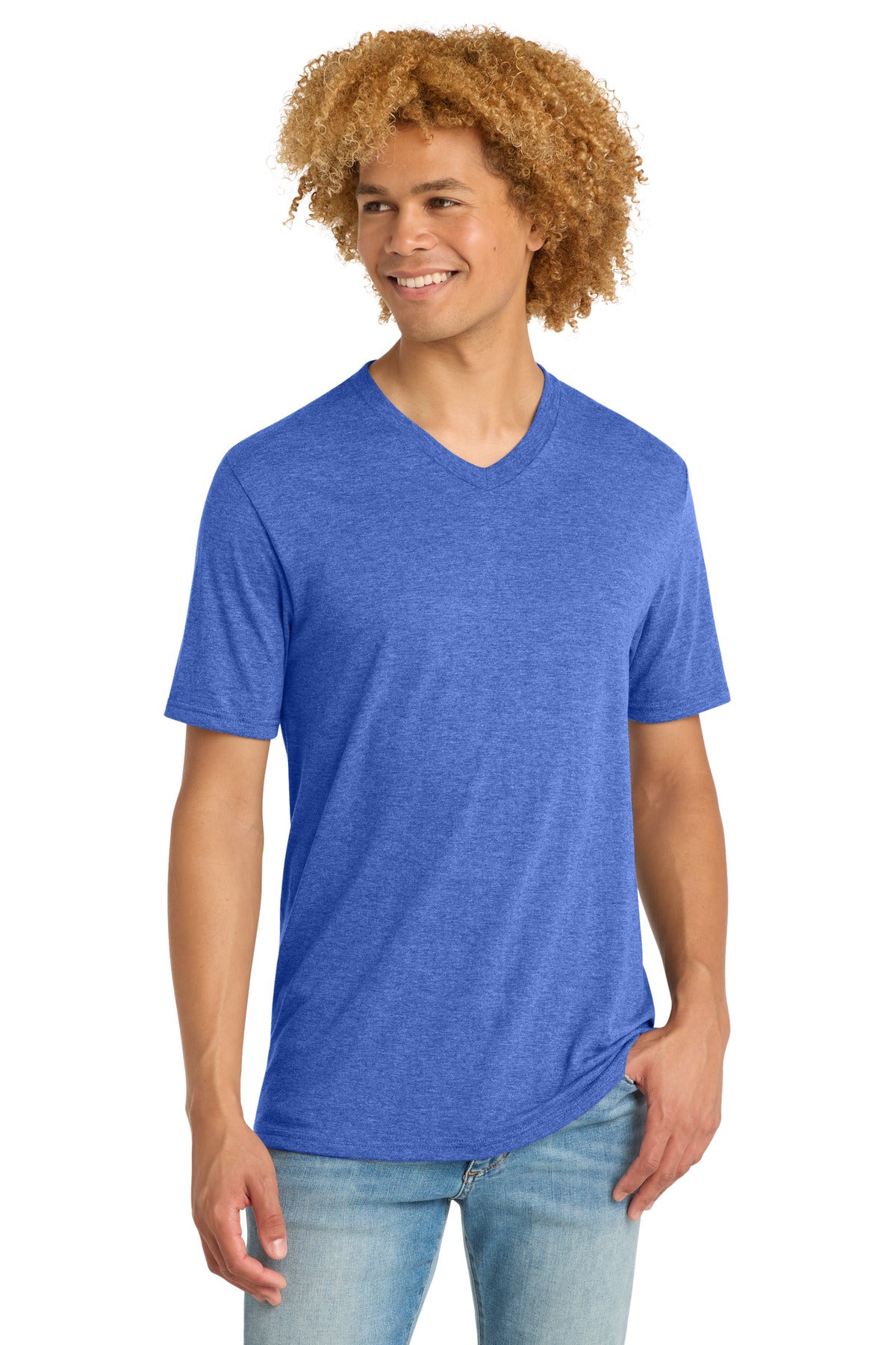 District Royal Frost / XS District  ®   Perfect Tri ®  V-Neck Tee. DT1350
