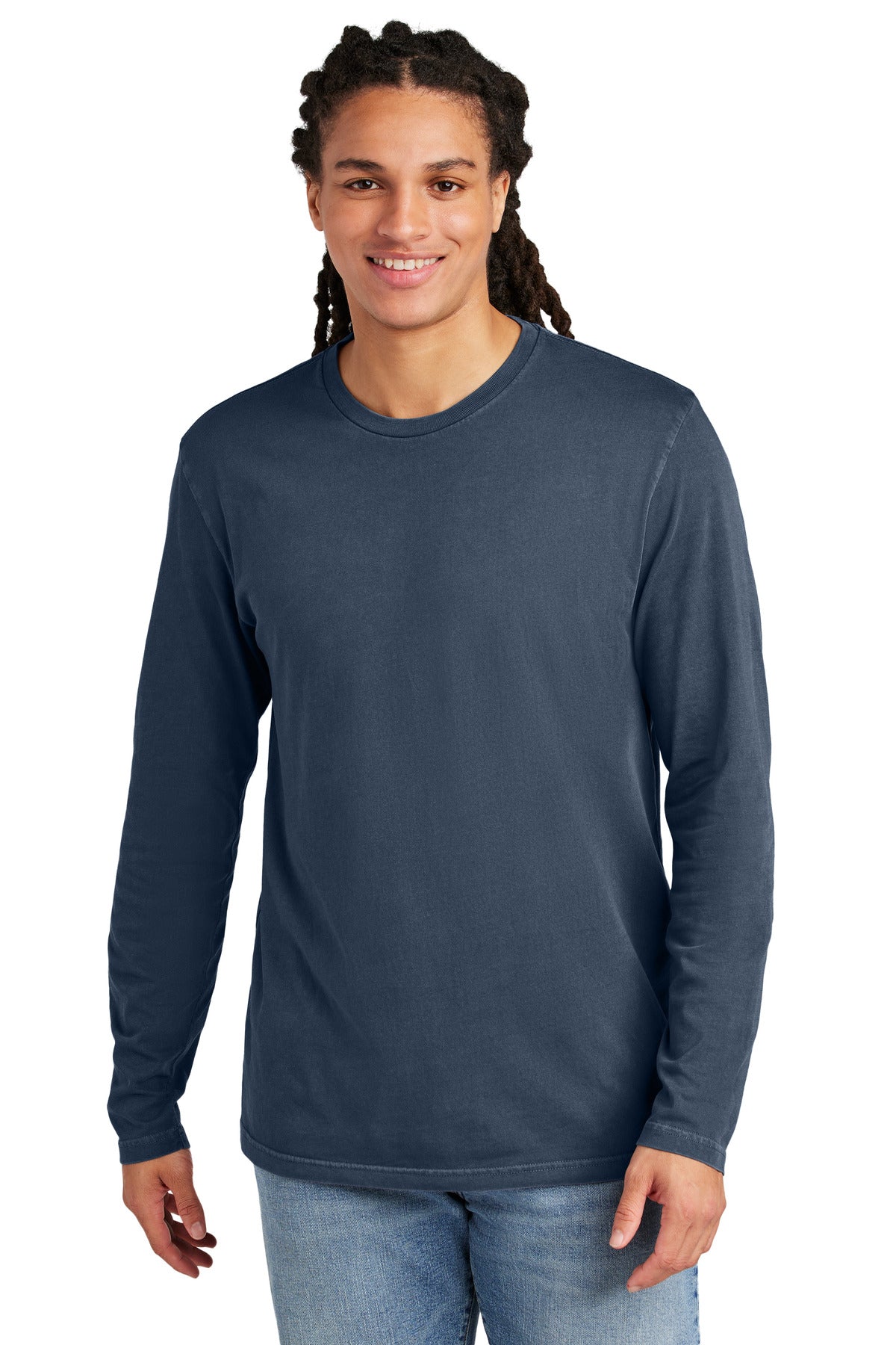 District True Navy / XS District Wash ™  Long Sleeve Tee DT2103