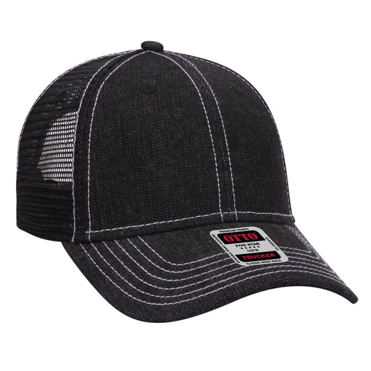 OTTO CAP 6 Panel Low Profile Mesh Back Trucker Hat