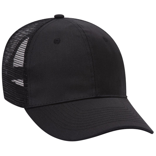 OTTO CAP 6 Panel Mid Profile Mesh Back Trucker Hat