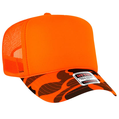 OTTO CAP 5 Panel High Crown Mesh Back Trucker Hat