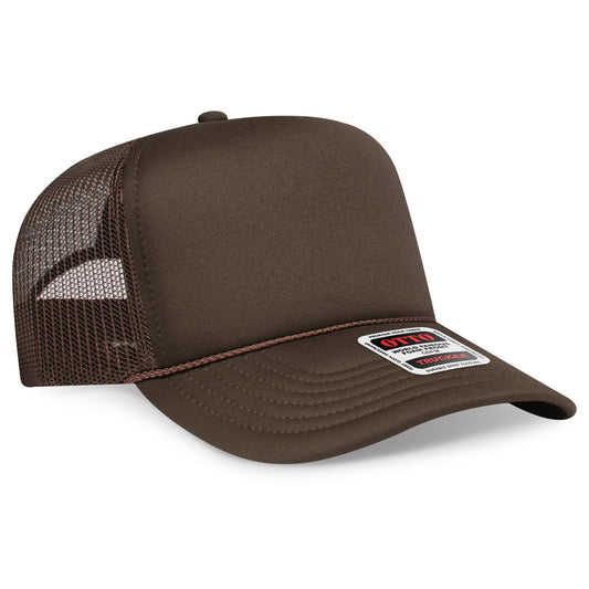 OTTO CAP 5 Panel High Crown Mesh Back Trucker Hat