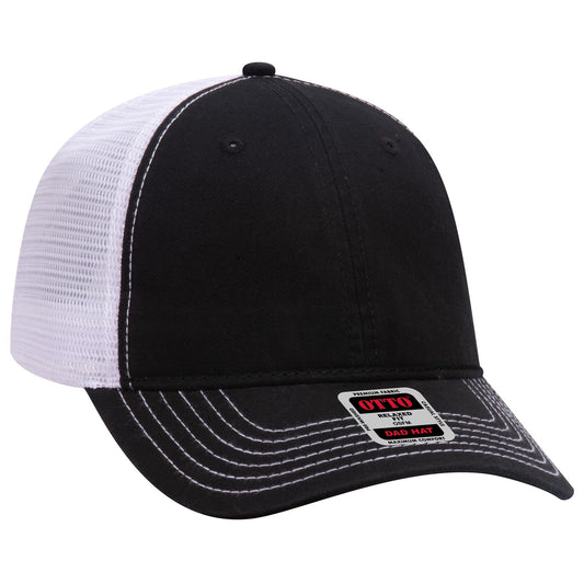OTTO CAP 6 Panel Low Profile Mesh Back Trucker Dad Hat