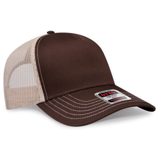 OTTO CAP 5 Panel Low Profile Mesh Back Trucker Hat