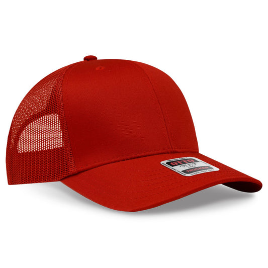 OTTO CAP 6 Panel Mid Profile Mesh Back Trucker Hat