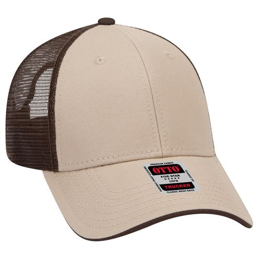 OTTO CAP 6 Panel Low Profile Mesh Back Trucker Hat