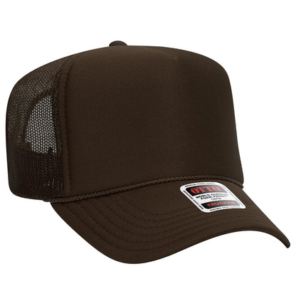 OTTO CAP 5 Panel High Crown Mesh Back Trucker Hat