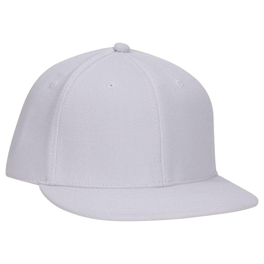 OTTO CAP "OTTO FLEX" Fitted 6 Panel Mid Profile Flat Visor Baseball Cap