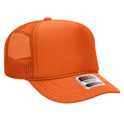 OTTO CAP 5 Panel High Crown Mesh Back Trucker Hat