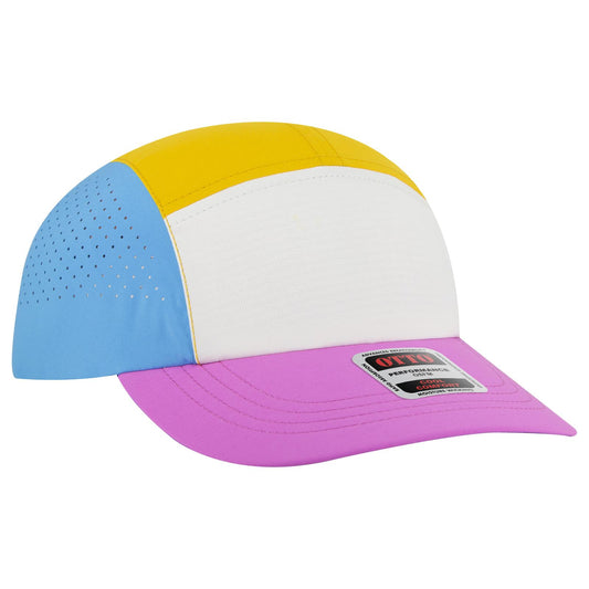 OTTO CAP 5 Panel Running Hat w/ Elastic Soft Visor