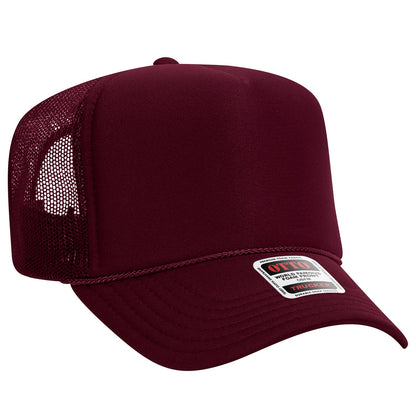 OTTO CAP 5 Panel High Crown Mesh Back Trucker Hat