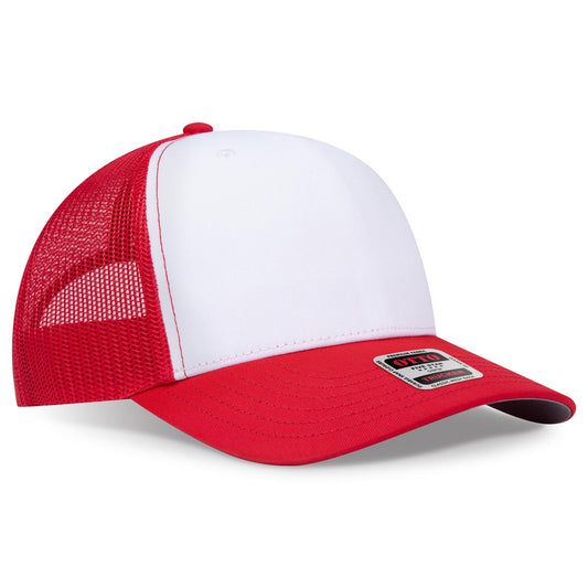 OTTO CAP Seamless 6 Panel Mid Profile Mesh Back Trucker Hat