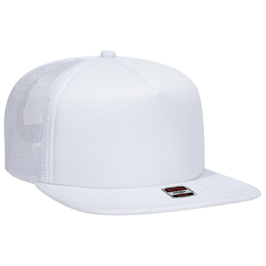 OTTO CAP "OTTO SNAP" 5 Panel Mid Profile Mesh Back Trucker Snapback Hat