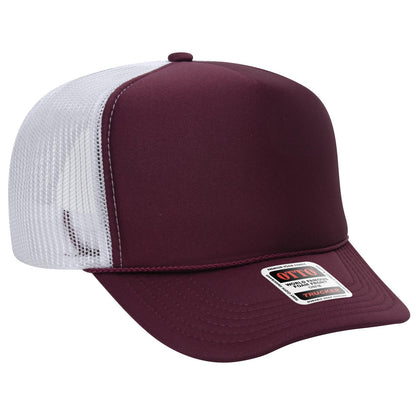 OTTO CAP 5 Panel High Crown Mesh Back Trucker Hat