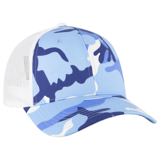 OTTO CAP Camouflage 6 Panel Low Profile Mesh Back Trucker Hat