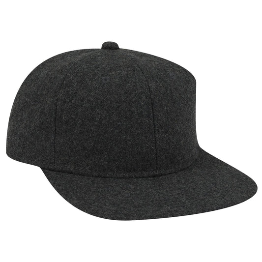 OTTO CAP 6 Panel Mid Profile Flat Visor Strapback Hat