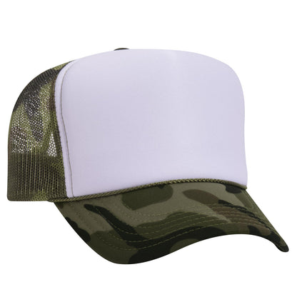 OTTO CAP 5 Panel High Crown Mesh Back Trucker Hat