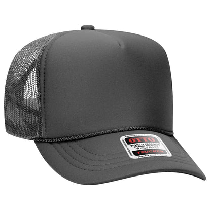 OTTO CAP 5 Panel High Crown Mesh Back Trucker Hat