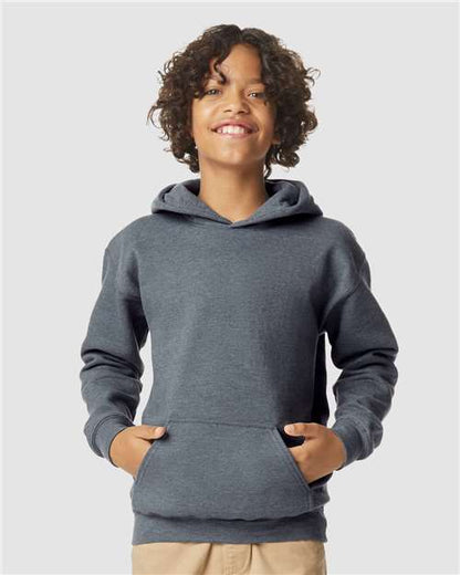Gildan Dark Heather / XS Youth Softstyle® Midweight Hooded Sweatshirt