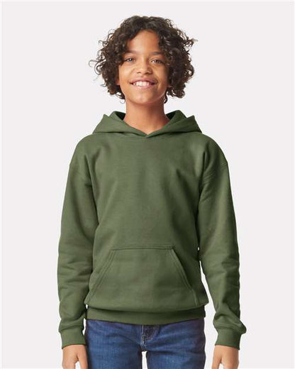 Gildan Military Green / XS Youth Softstyle® Midweight Hooded Sweatshirt