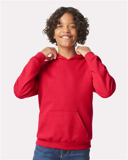 Gildan Red / XS Youth Softstyle® Midweight Hooded Sweatshirt