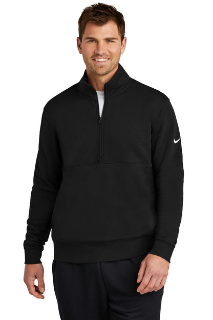 Nike Black / XS Nike Club Fleece Sleeve Swoosh 1/2-Zip NKDX6718