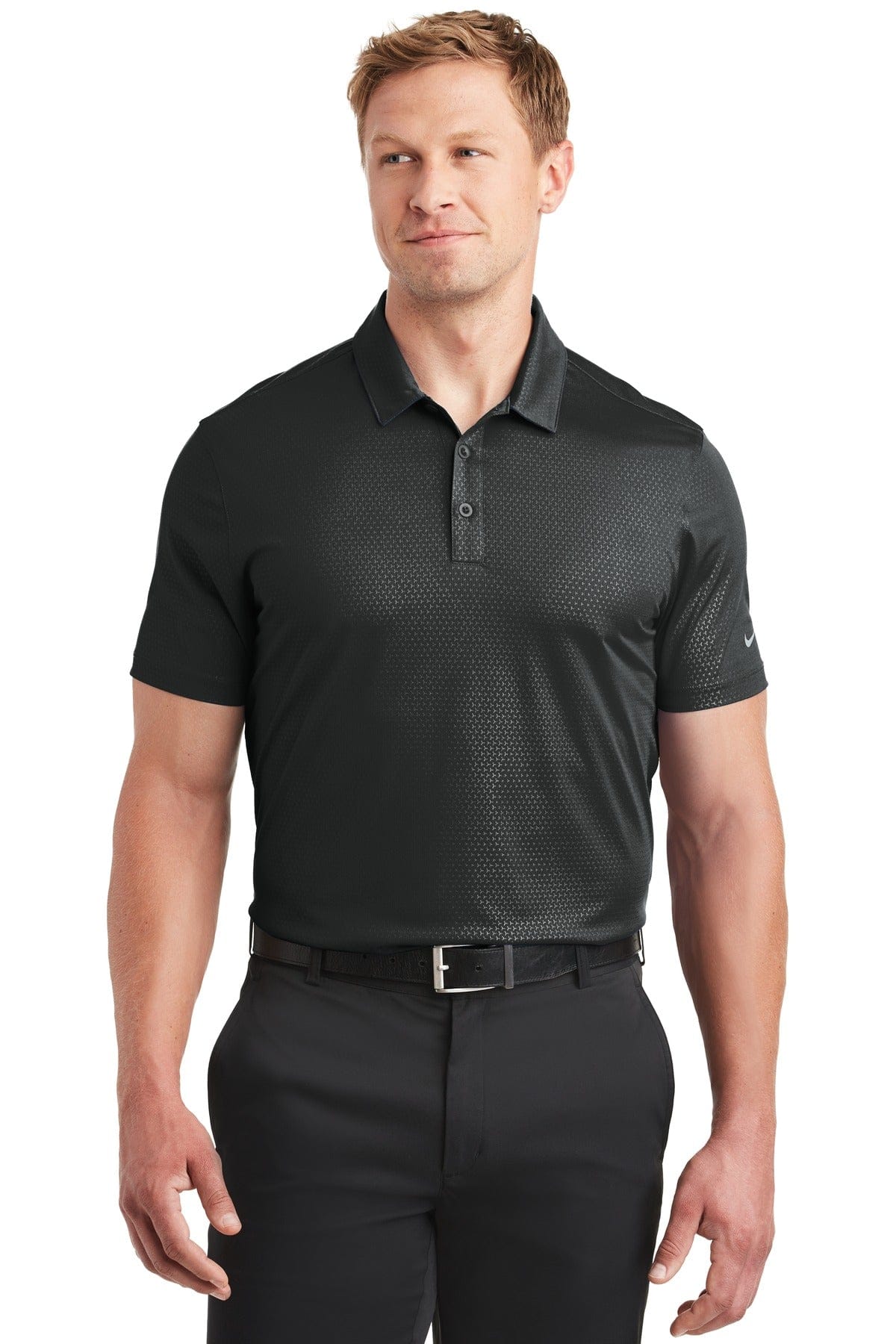 Nike Black / XS Nike Dri-FIT Embossed Tri-Blade Polo. 838964