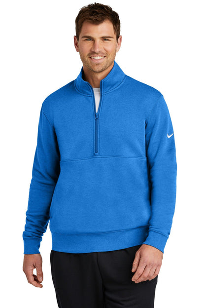 Nike Light Game Royal Heather / XS Nike Club Fleece Sleeve Swoosh 1/2-Zip NKDX6718