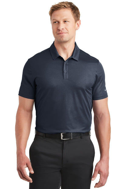 Nike Marine / XS Nike Dri-FIT Embossed Tri-Blade Polo. 838964