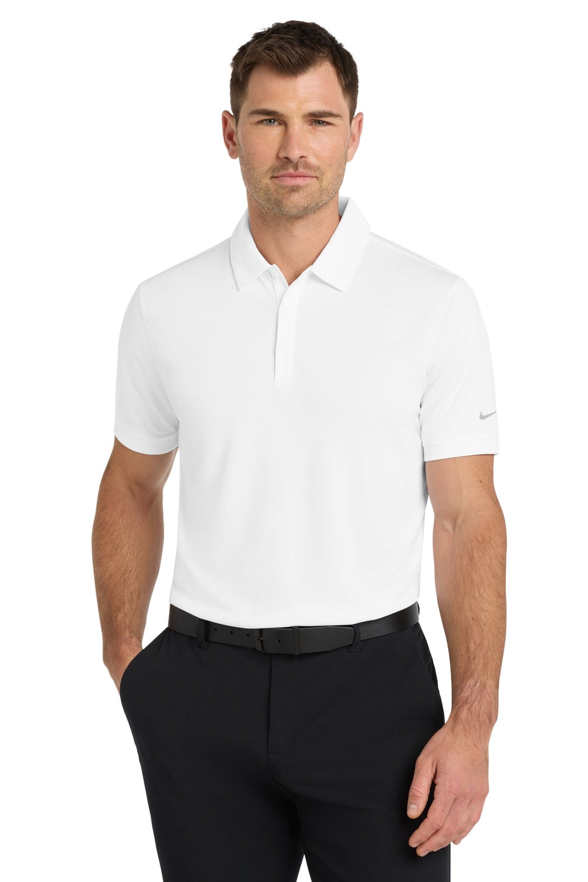 Nike White / XS Nike Dri-FIT Players Modern Fit Polo. 799802