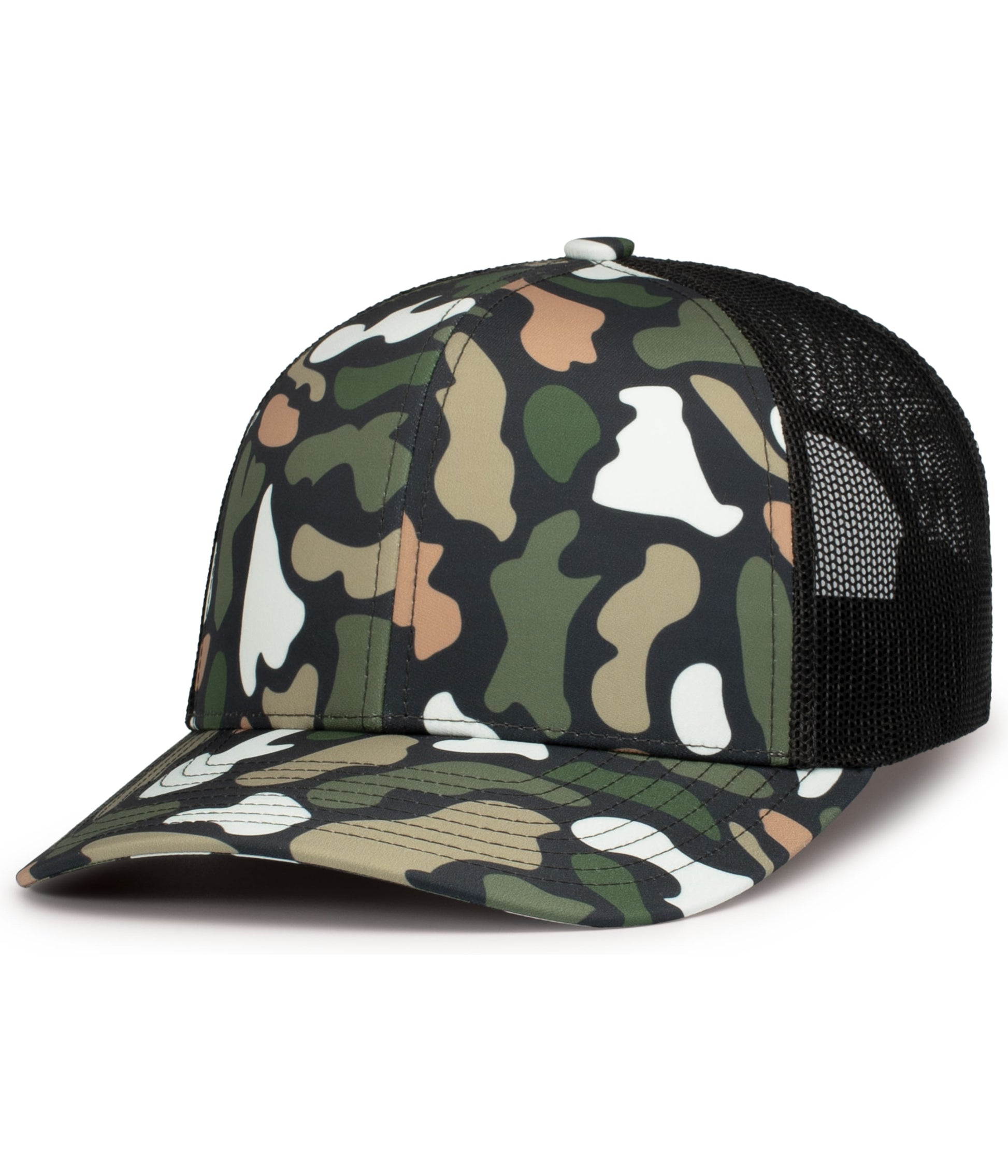 Pacific Headwear BAYOU/LT CHARCOAL/BAYOU / OS WEEKENDER DUCK CAMO TRUCKER SNAPBACK CAP