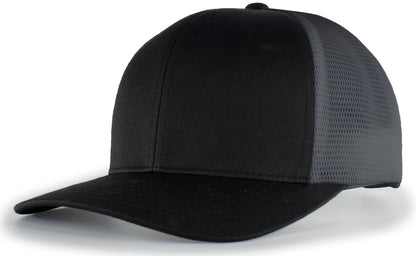 Pacific Headwear BLACK/GRAPHITE/BLACK / OS Trucker PacFlex Snapback Cap