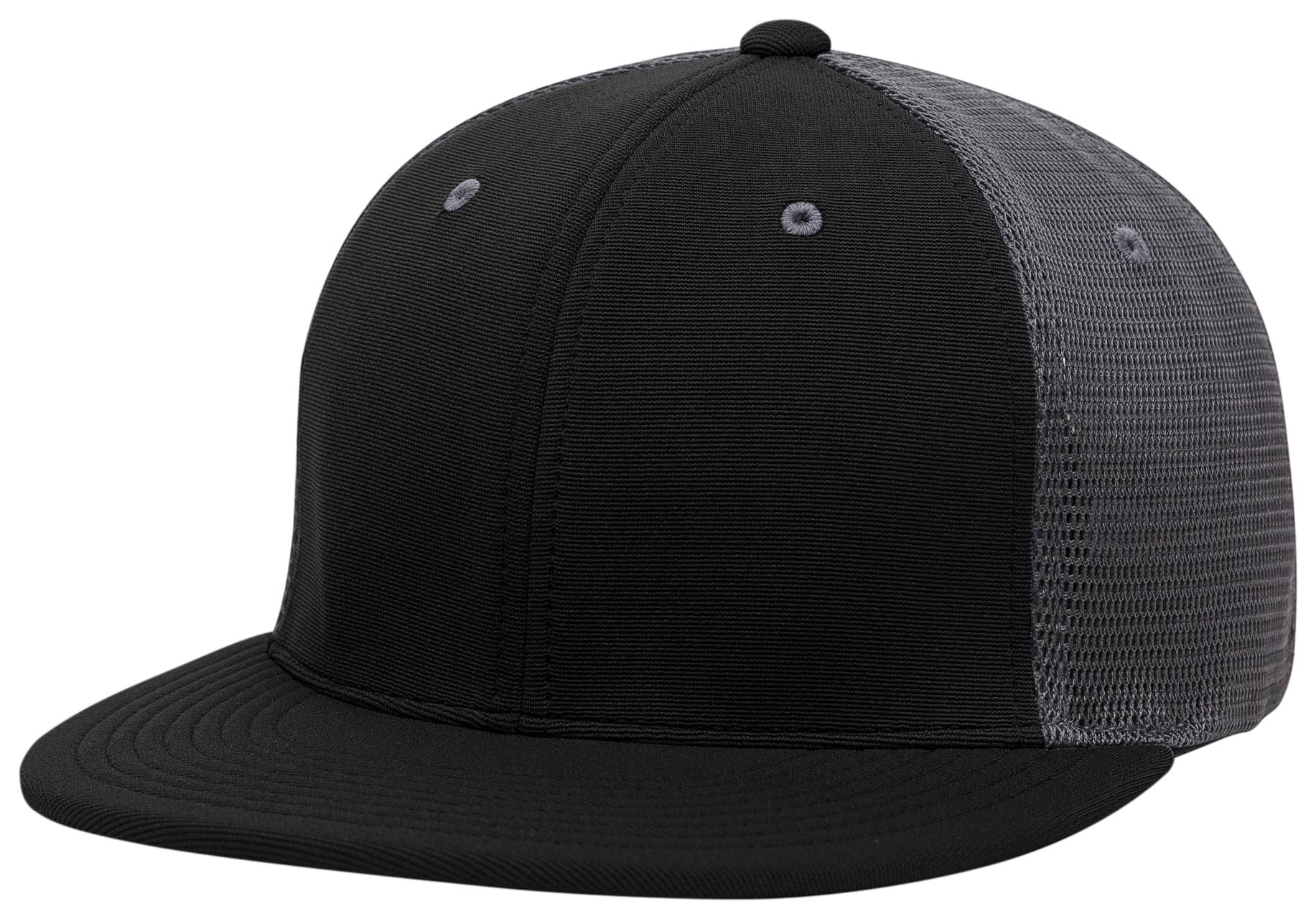 Pacific Headwear BLACK/GRAPHITE/BLACK / S/M Premium M2 Performance Trucker Flexfit® Cap