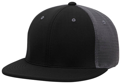 Pacific Headwear BLACK/GRAPHITE/BLACK / S/M Premium M2 Performance Trucker Flexfit® Cap