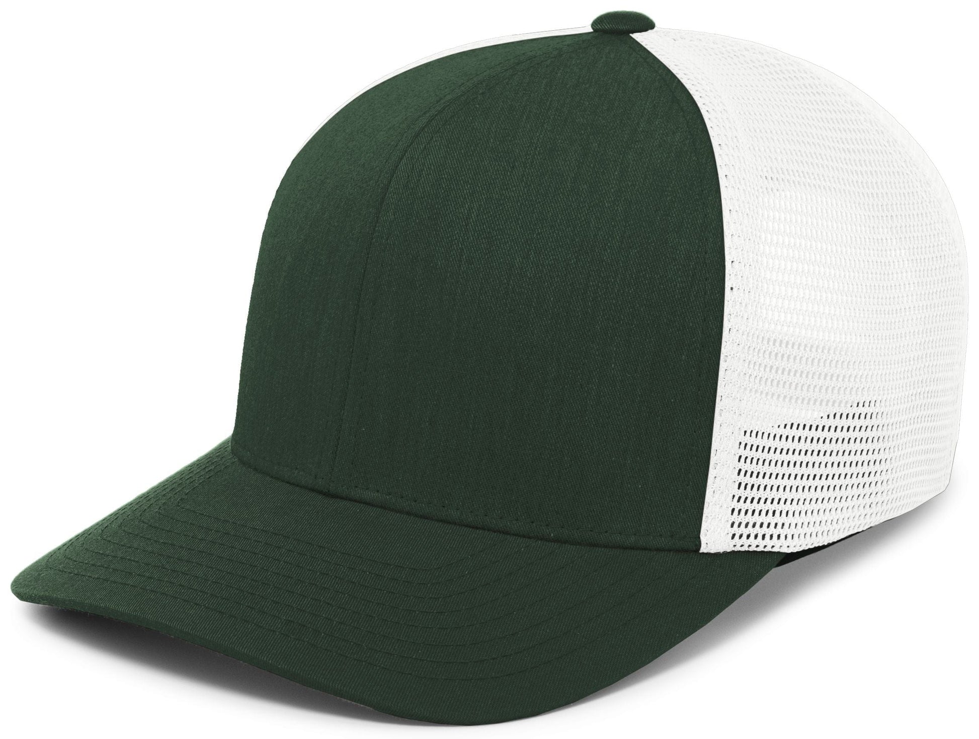 Pacific Headwear DARK GREEN/WHITE/DARK GREEN / OS Trucker PacFlex Snapback Cap