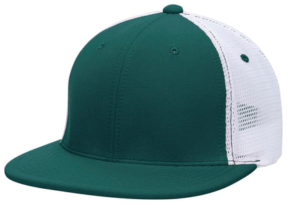 Pacific Headwear DARK GREEN/WHITE/DARK GREEN / S/M Premium M2 Performance Trucker Flexfit® Cap