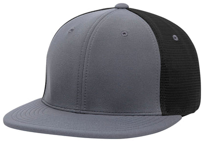 Pacific Headwear GRAPHITE/BLACK/GRAPHITE / S/M Premium M2 Performance Trucker Flexfit® Cap