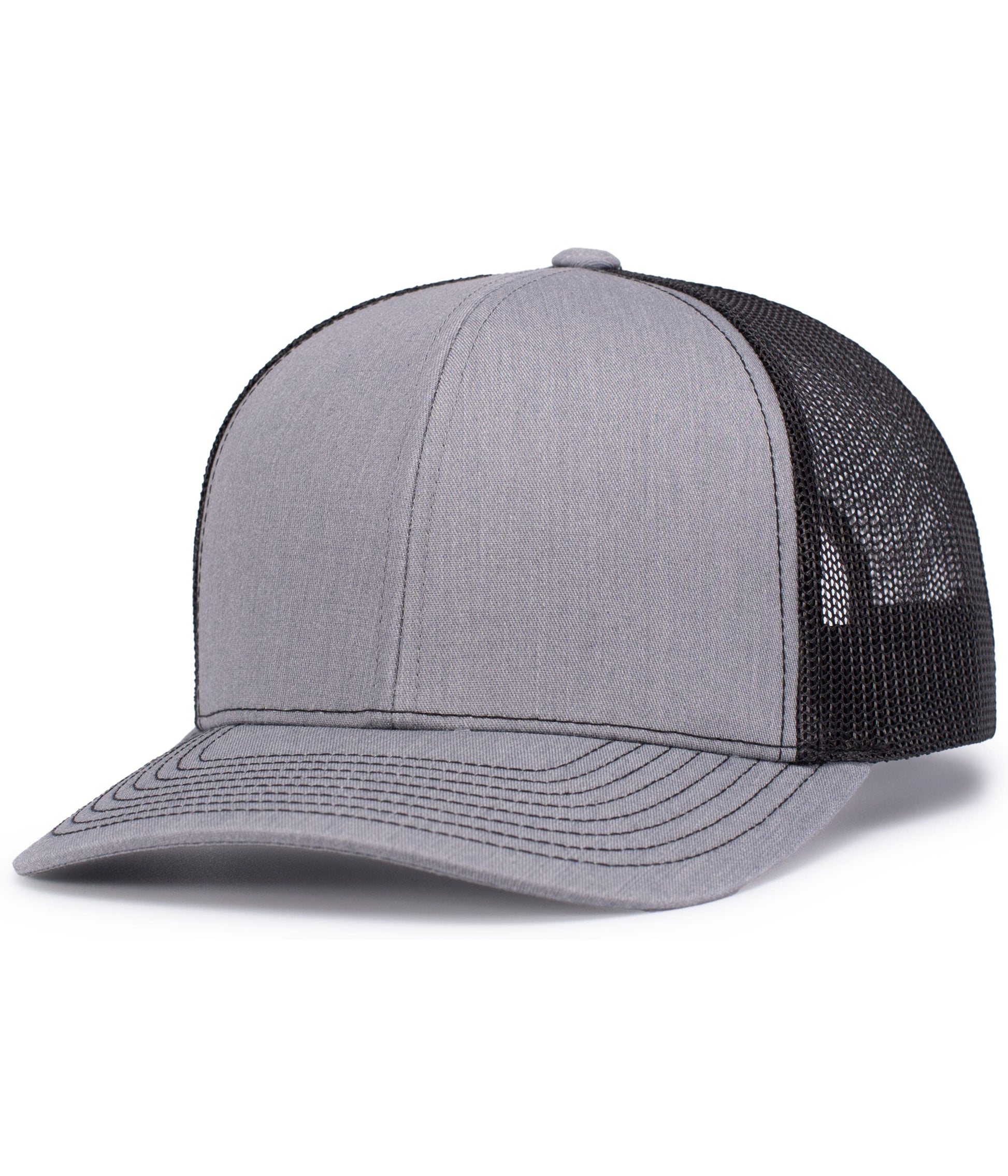 Pacific Headwear HG/BK/HG / OS Contrast Stitch Trucker Snapback