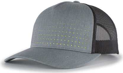 Pacific Headwear HG/LC/AC / OS Perforated 5-Panel Trucker Snapback Cap