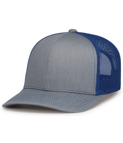 Pacific Headwear HG/RO/HG / OS Contrast Stitch Trucker Snapback