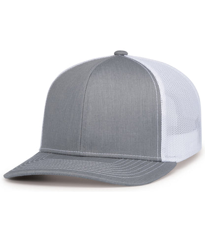 Pacific Headwear HG/WH/HG / OS Contrast Stitch Trucker Snapback