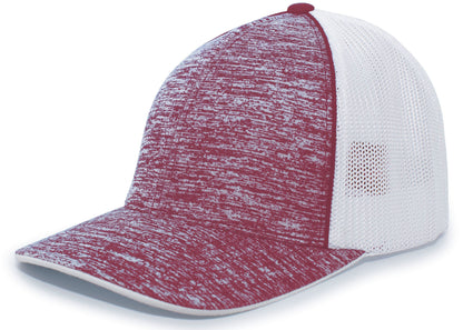 Pacific Headwear MH/WH/MH / S/M Aggressive Heather Trucker PacFlex Cap