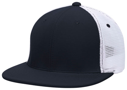 Pacific Headwear NAVY/WHITE/NAVY / S/M Premium M2 Performance Trucker Flexfit® Cap