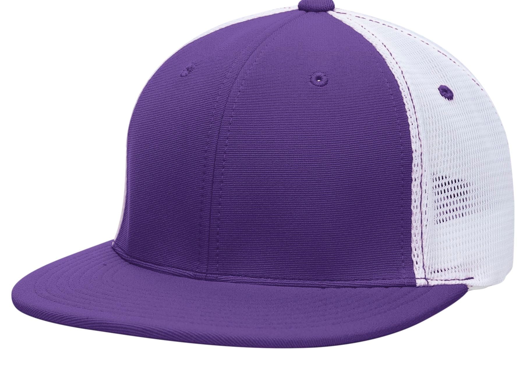 Pacific Headwear PURPLE/WHITE/PURPLE / S/M Premium M2 Performance Trucker Flexfit® Cap